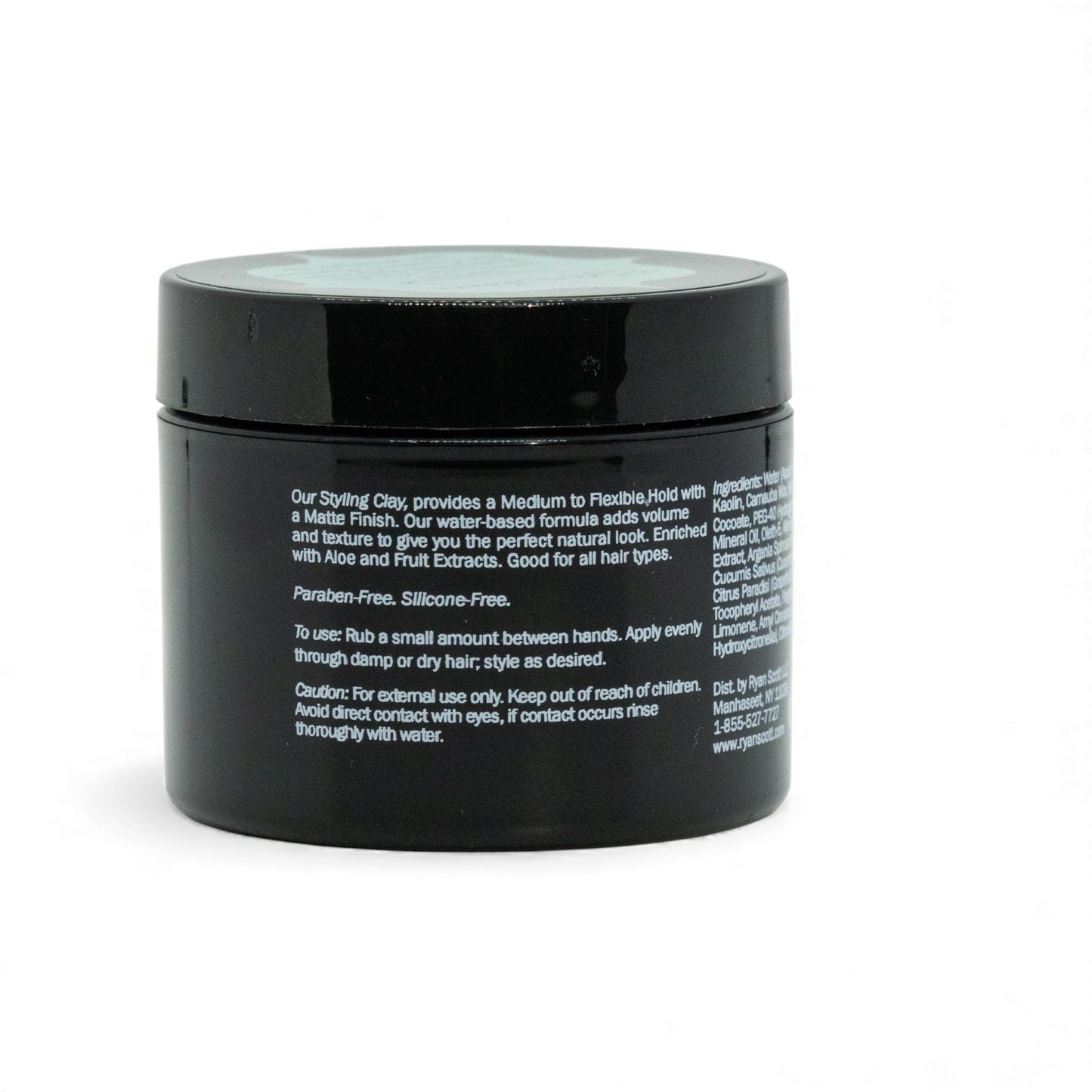 Ryan Scott Styling Clay - Medium Hold with a Matte Finish. Aloe, Cucumber, & Grapefruit Fragrance.