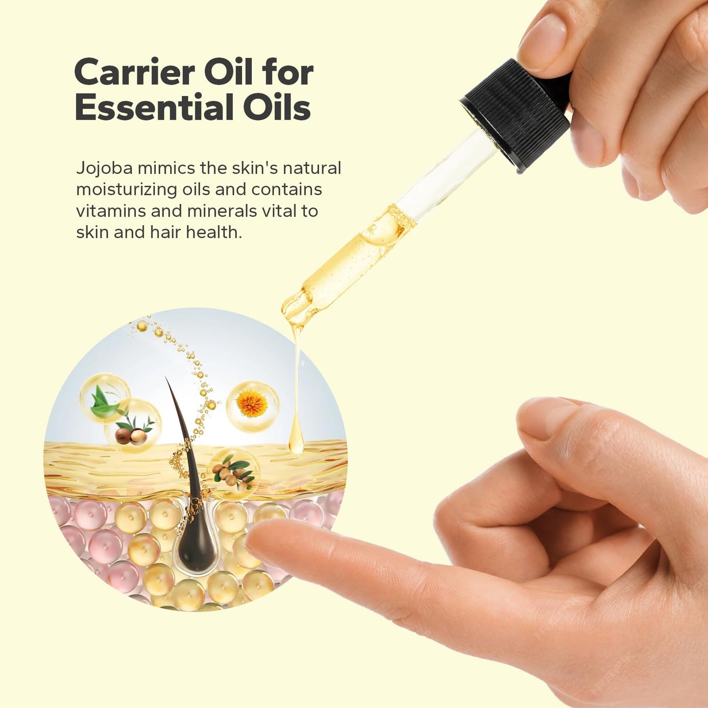 SilkySecret Organic Jojoba Oil, Natural Moisturizing and Conditioning Oil, Jojoba Oil for Hair Growth, Massage Oil, Cold Pressed Carrier Oil