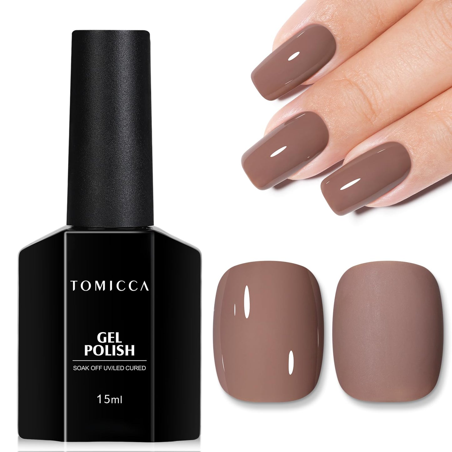 TOMICCA Gel Nail Polish - Jelly Lavender Purple, Quick Dry, Soak Off U V Sheer Nail Art Neutral Manicure Beauty and Personal Care TOMICCA Default Title