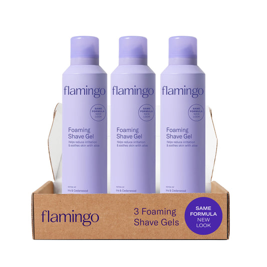 Flamingo Shaving Gel for Women, Foaming Gel with Aloe Vera, 6.7oz, 3ct Beauty and Personal Care Flamingo Default Title
