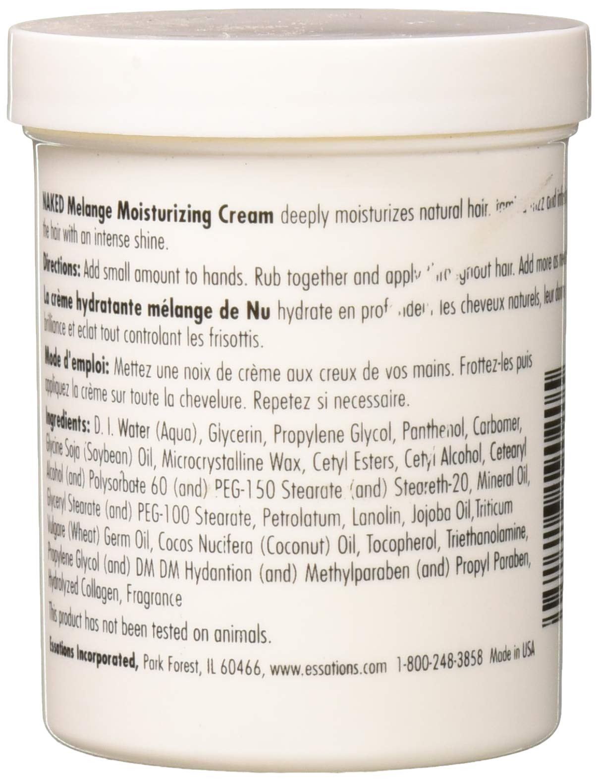 Naked by Essations Melange Moisturizing Cream, 8 Ounce