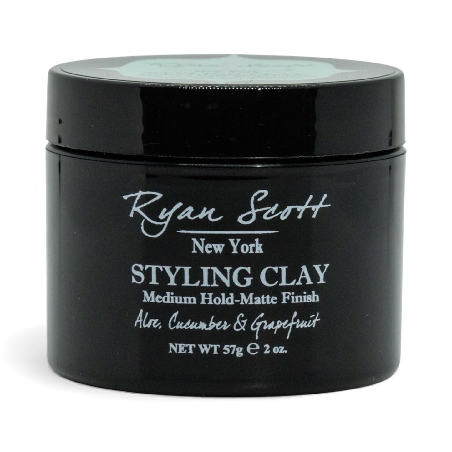 Ryan Scott Styling Clay - Medium Hold with a Matte Finish. Aloe, Cucumber, & Grapefruit Fragrance.