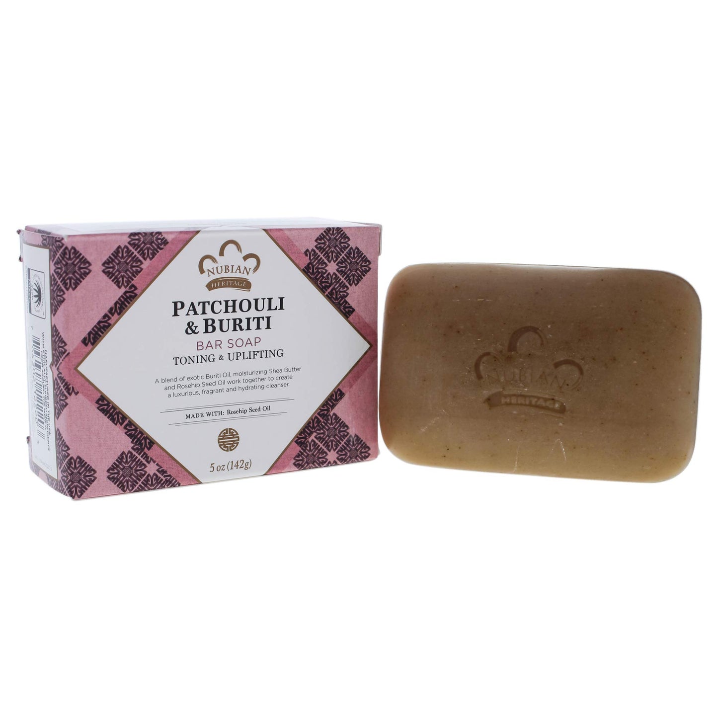 Nubian Heritage Patchouli and Buriti Bar Soap, 5 Ounce Beauty & Personal Care Nubian Heritage