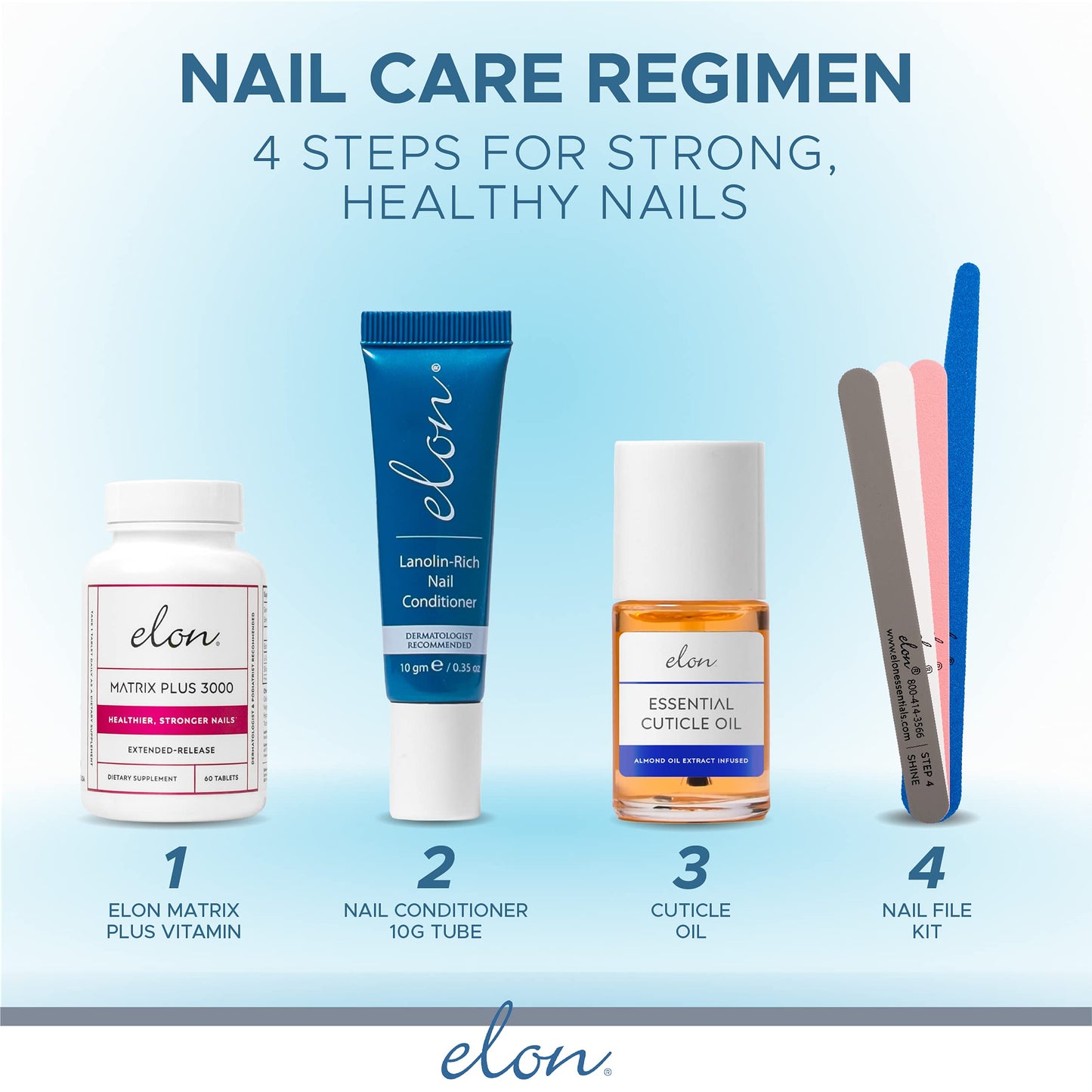 Elon Cuticle Oil for Nails w/Almond Oil Extract - Jojoba & Vitamin E - Softening & Hydrating Cuticles & Nails - Dermatologist Recommended - Bottle