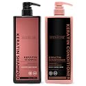 THE SPATHECARY Keratin Shampoo & Conditioner Set with Argan Oil & Plant Extracts - Strengthening & Smoothing Hair Care Duo for Dry Damaged Hair, Frizz