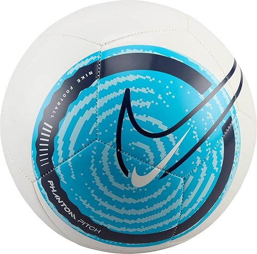 NIKE Unisex-Adult Phantom -Fa24 Football Balls White/Blue Fury/Blackened Blue 68-70