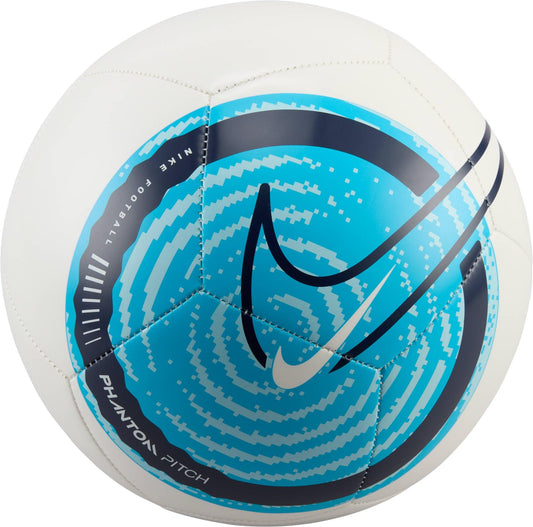 NIKE Unisex-Adult Phantom -Fa24 Football Balls White/Blue Fury/Blackened Blue 68-70