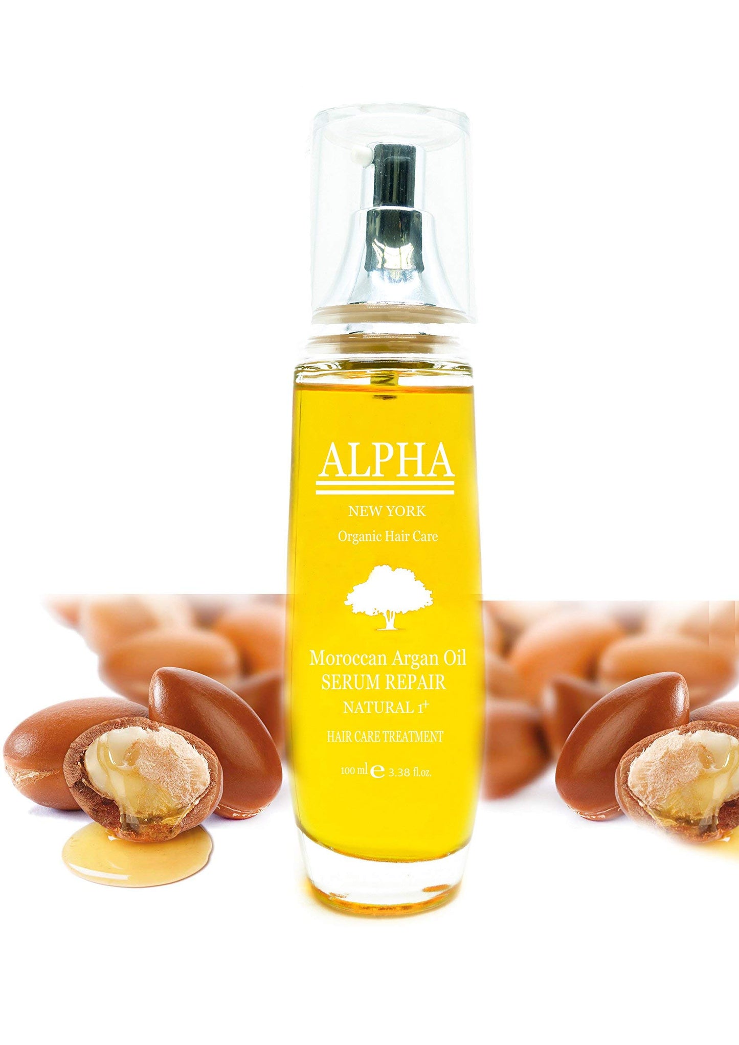 Moroccan Argan Oil Serum Organic Hair care by Alpha New York 3.38 Oz