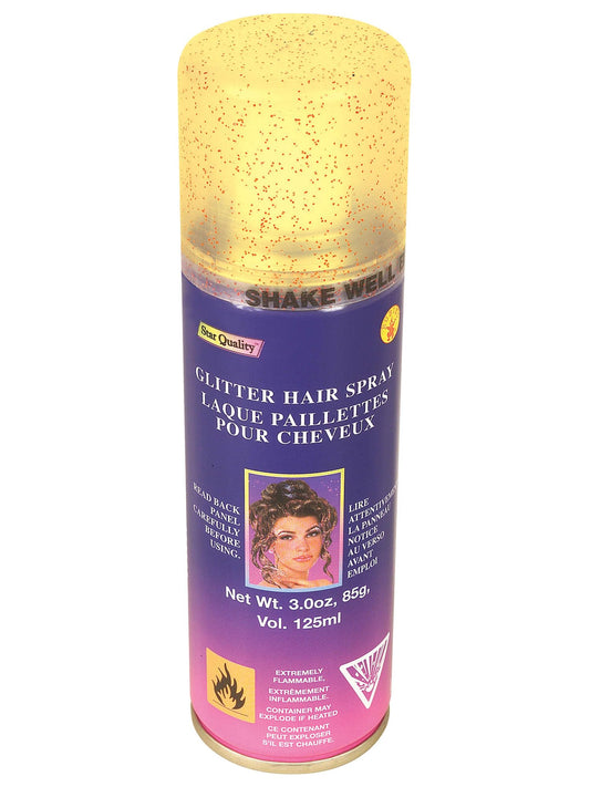 Rubies Gold Glitter Haircolor Costume Hairspray for Adults, Unisex 3 Ounce