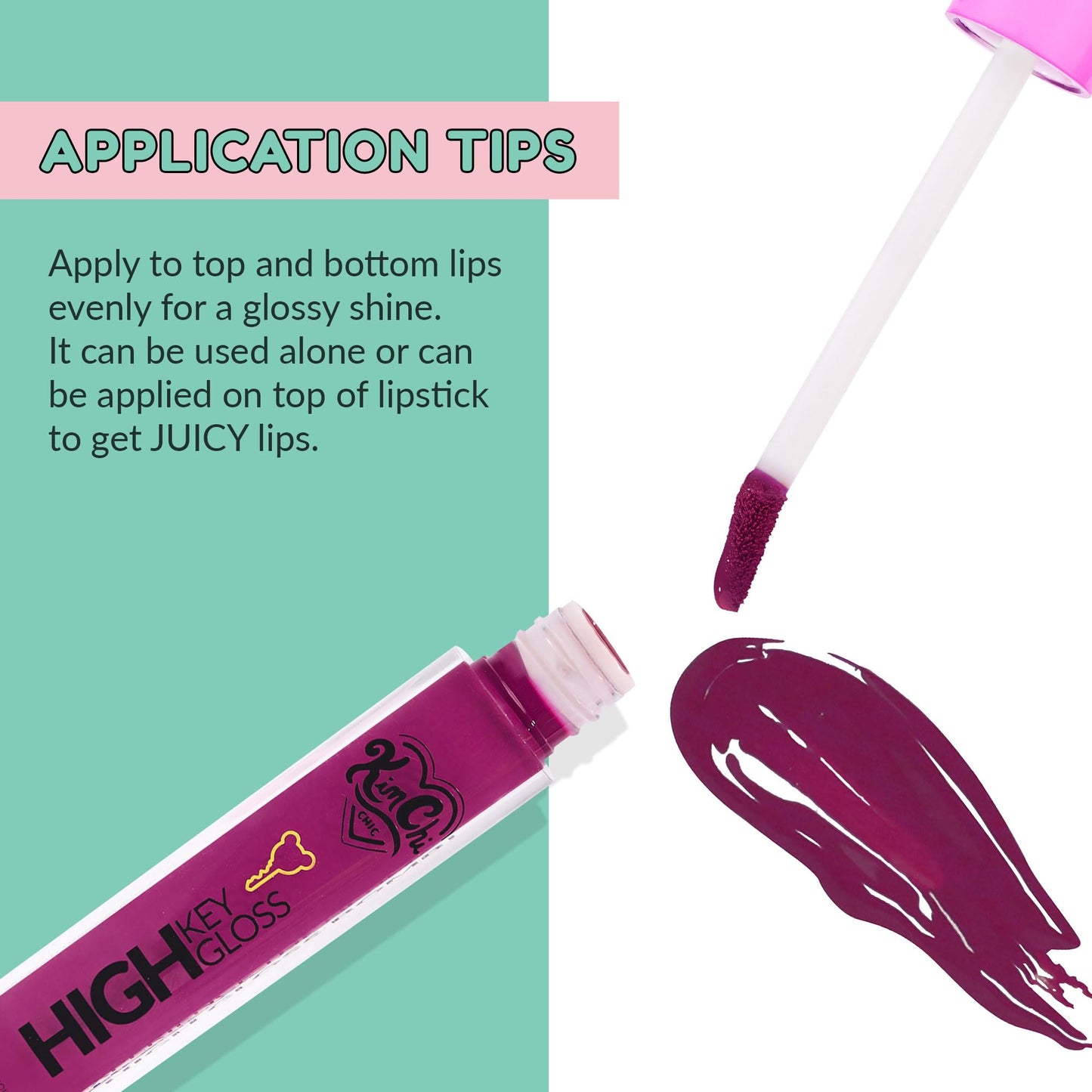 Kimchi Chic High Key Gloss, High-Shine Lip Gloss Helps Illuminate Your Look and Face, Non-Sticky, Pink With Deep Peach Undertone, 09 Soda Pop, 3.5ml