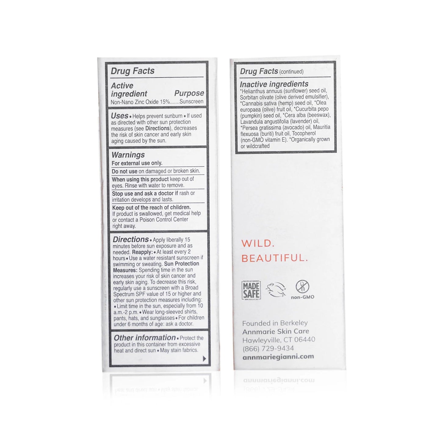 Annmarie Skin Care Sun Love SPF 20 Sunscreen - Reef Safe. - Non-Nano Zinc Oxide Sunscreen with Moisturizing Organic Pumpkin, Sunflower, Hemp Seed