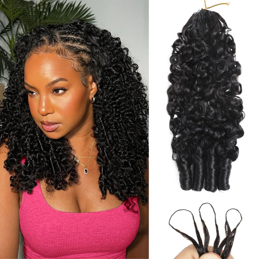 Beauty Queen Burmese Curly Miracle Knots Crochet Human Hair 16inch 60g Ombre Brown P4/27 Knotless Pre-Separated Feather Crochet Real Human Hair 3C4A Beauty and Personal Care Beauty Queen Default Title