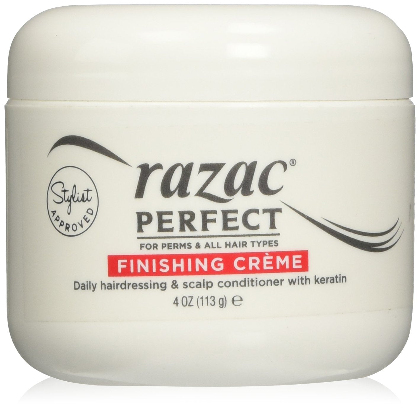 Razac Perfect for Perms Finishing Creme Daily Hairdressing and Scalp Conditioner, 4 Ounce