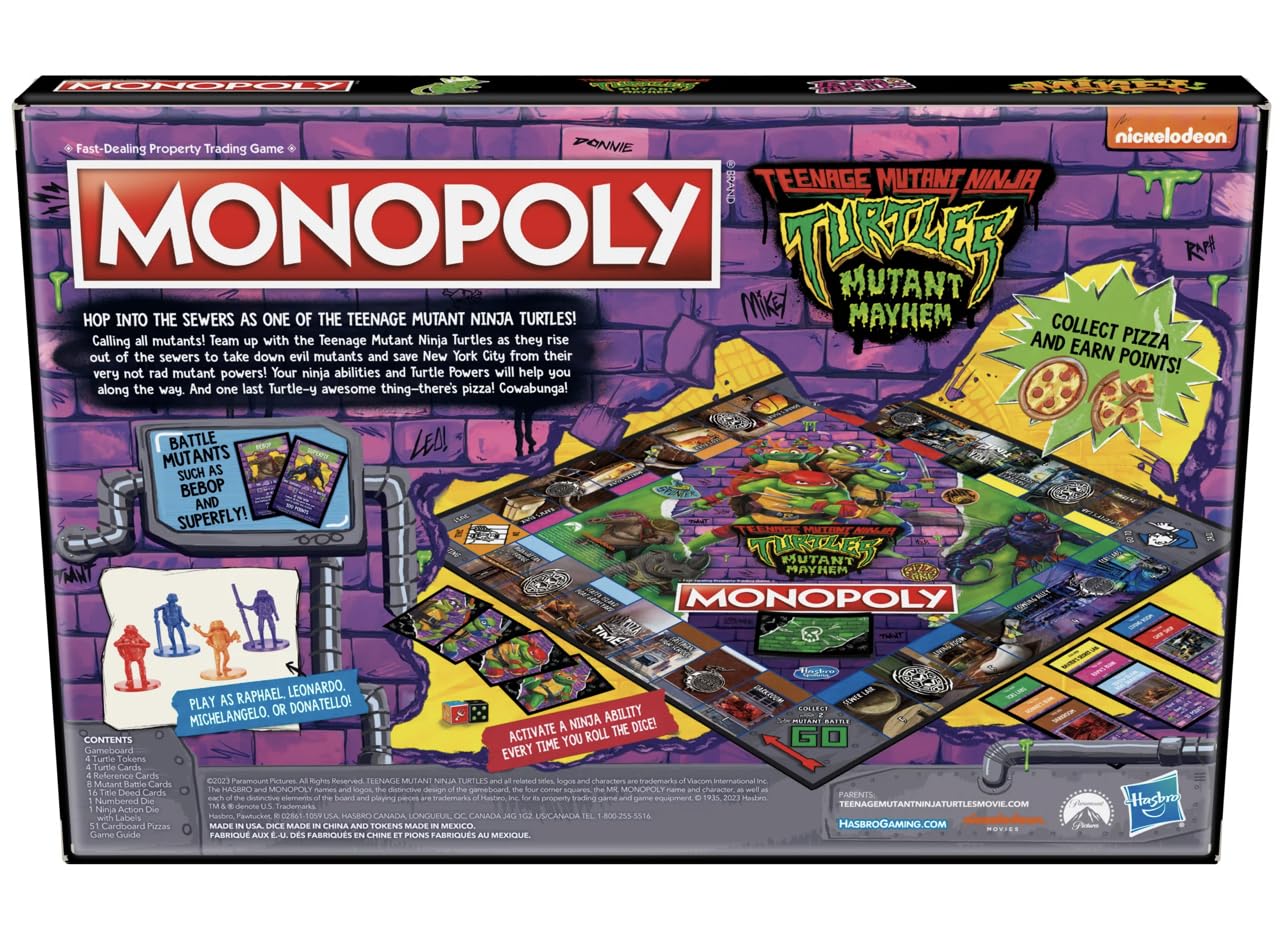 Teenage Mutant Ninjas Monopoly Mayhem Edition