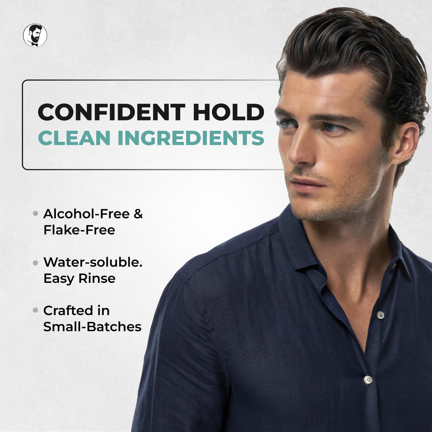 Gentlemen Republic 16oz Refined Hair Gel for Men - Premium Men's Hair Styling Product, 24 Hour High Hold & Shine. No Beeswax, Alcohol, or Parabens