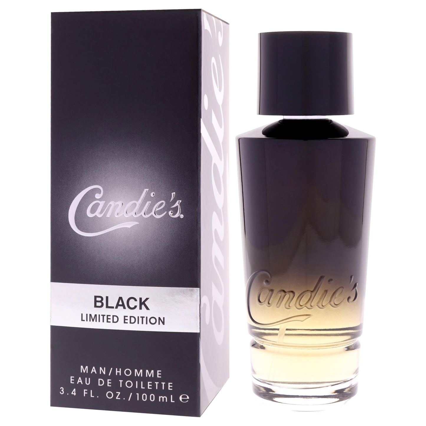 CANDIE'S Black For Him Eau de Toilette - Long-Lasting Cologne for Men, Sweet Masculine Scent, Strong Body Spray, Ideal for Daily Wear, Lasts All Day