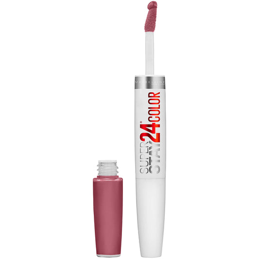 Maybelline Super Stay 24, 2-Step Liquid Lipstick Makeup, Long Lasting Highly Pigmented Color with Moisturizing Balm, Firmly Mauve, Mauve, 1 Count Beauty & Personal Care MAYBELLINE
