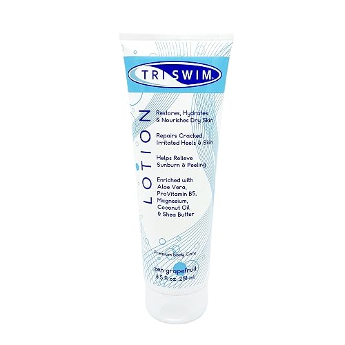 TRISWIM Swim Lotion 8.5oz | After Swim Lotion for Dry & Itchy Skin | Neutralizes Chlorine, Bromine & Saltwater Odors | Hydrates & Soothes with Aloe