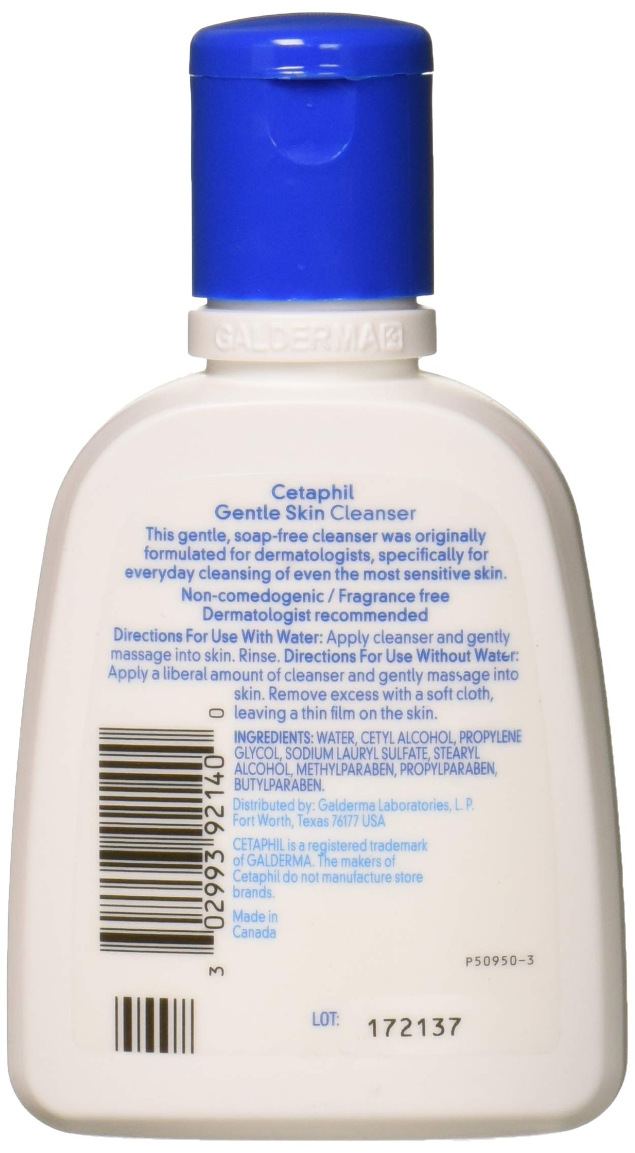 Cetaphil Gentle Skin Cleanser for Dry to Normal Sensitive Skin, 4 fl oz (Pack of 2)
