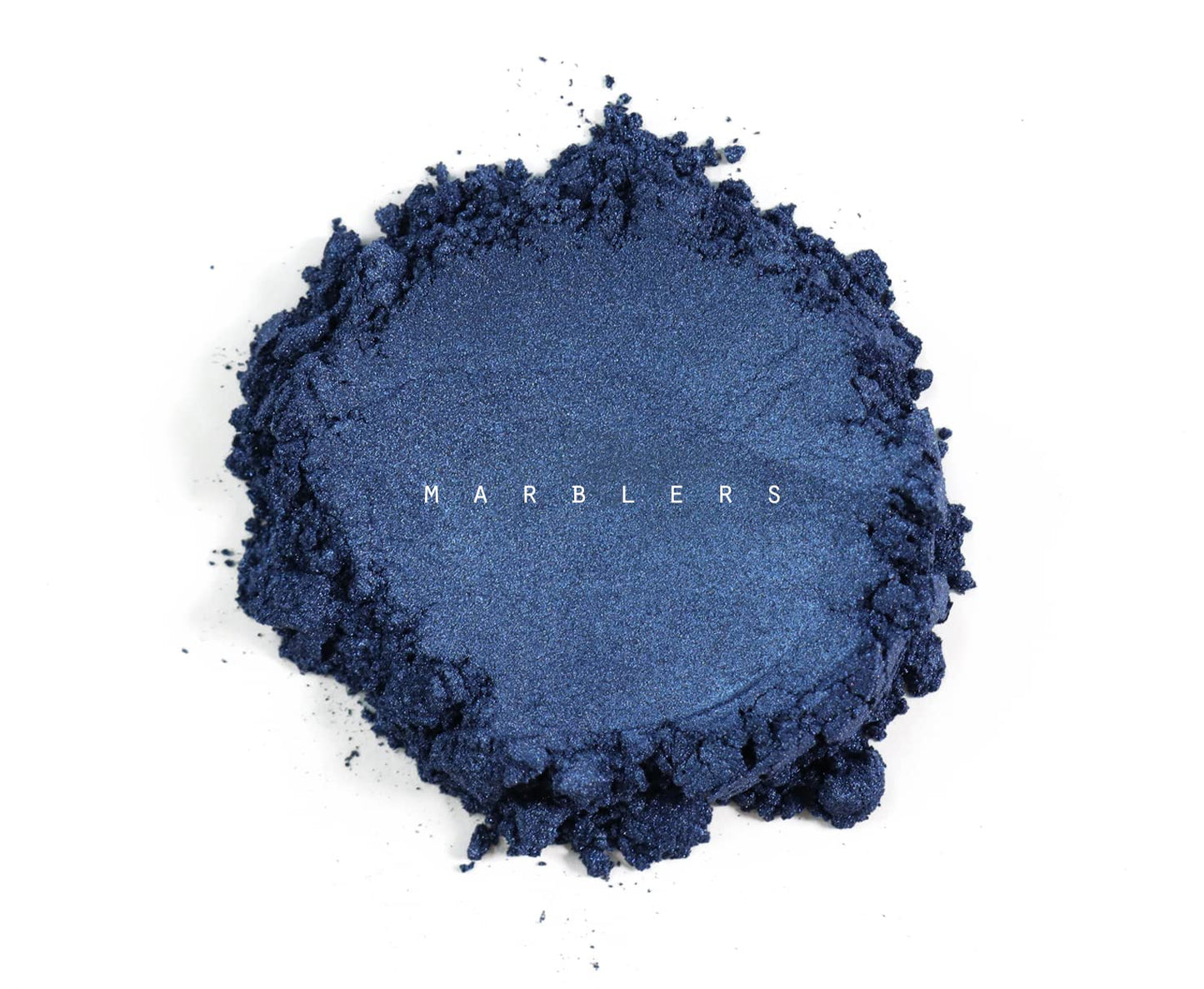 MARBLERS Fine Natural Mica Powder [Fine Navy] 0.11oz (3g) | Highly Pigmented | Non-Toxic, Vegan, Cruelty-Free | Eyeshadow, Body Butter, Nail Polish