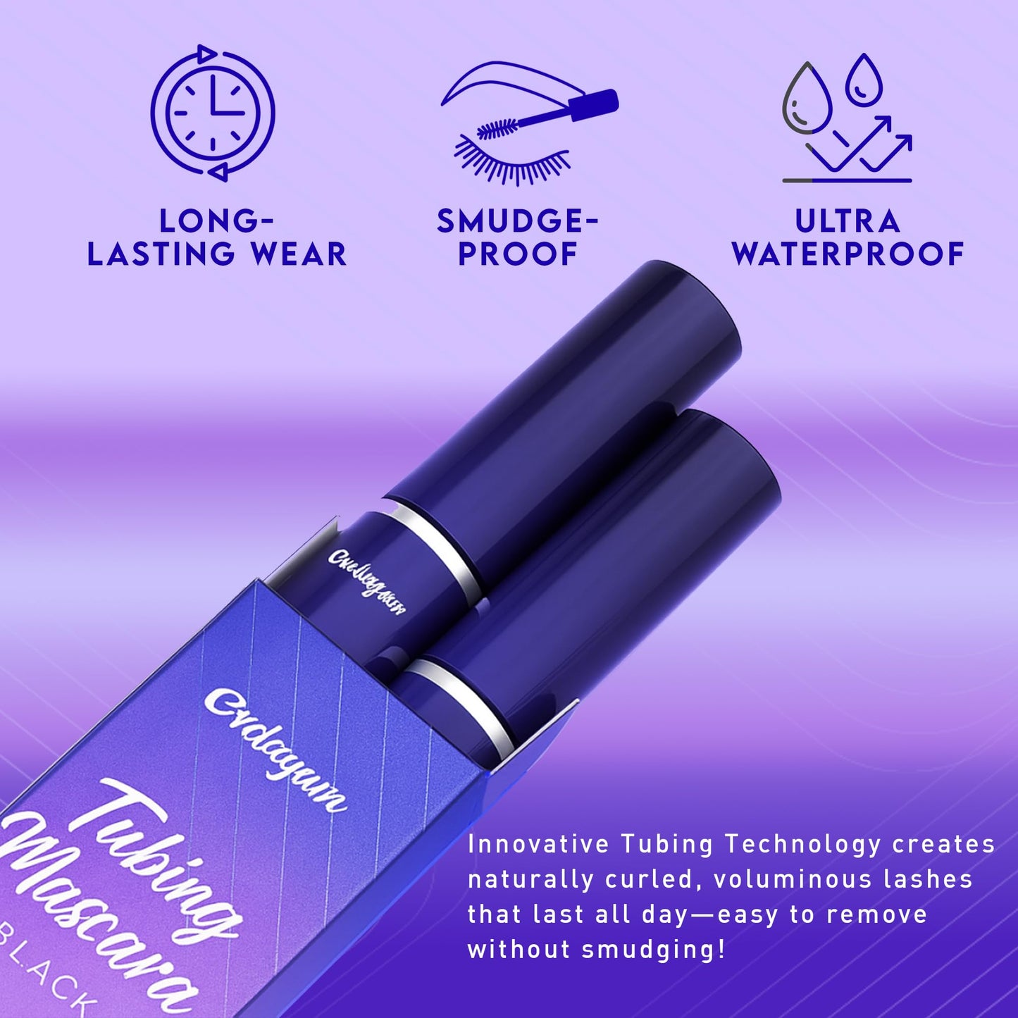 Tubing Mascara Black (Two Pack) - Lengthening Volumizing Waterproof Lash Extensions Effect - Double Pack Duo Tubular Mascara for Women - Skyhigh…