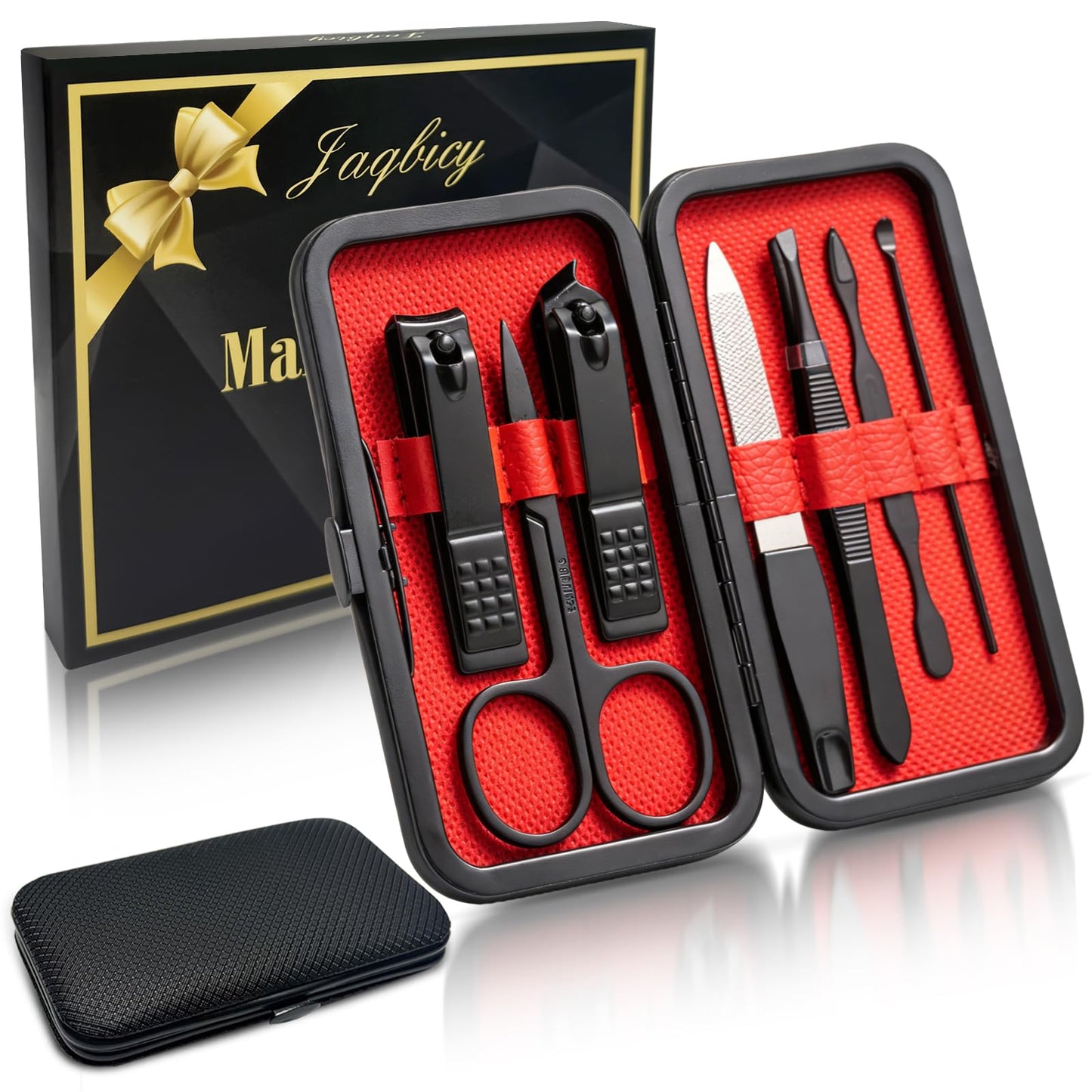 Nail Clippers with Catcher, Gifts for Men Dad Boyfriend Teens Him, Clipper with Safety Lock for Mens Women Seniors Beauty and Personal Care Jaqbicy Default Title