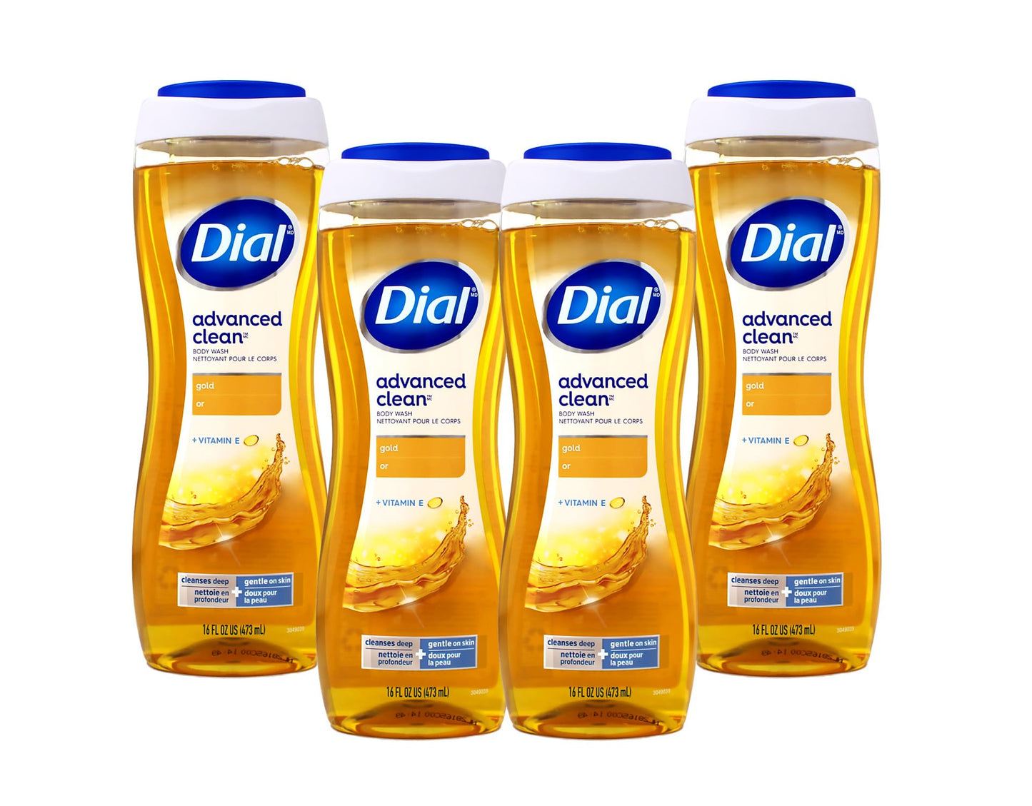 Dial Advanced Clean Body Wash Gold Deep Clean Gentle on Skin with Vitamin E 16 fl oz (Pack of 4) Beauty & Personal Care Dial