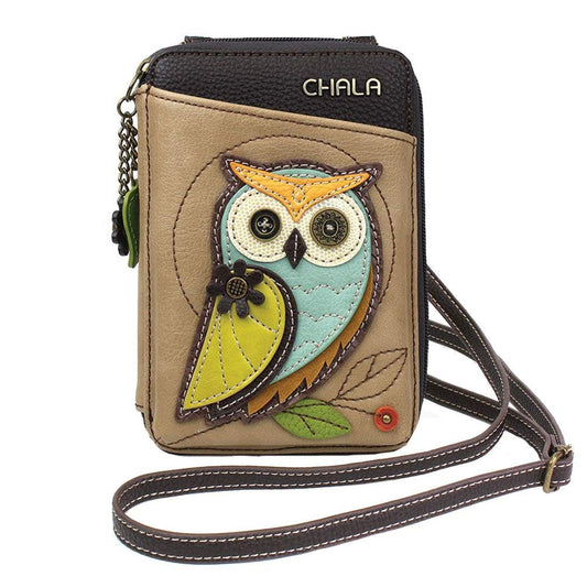 Chala Handbags Owl Wallet Crossbody Handbag - Convertable Strap Fashion CHALA