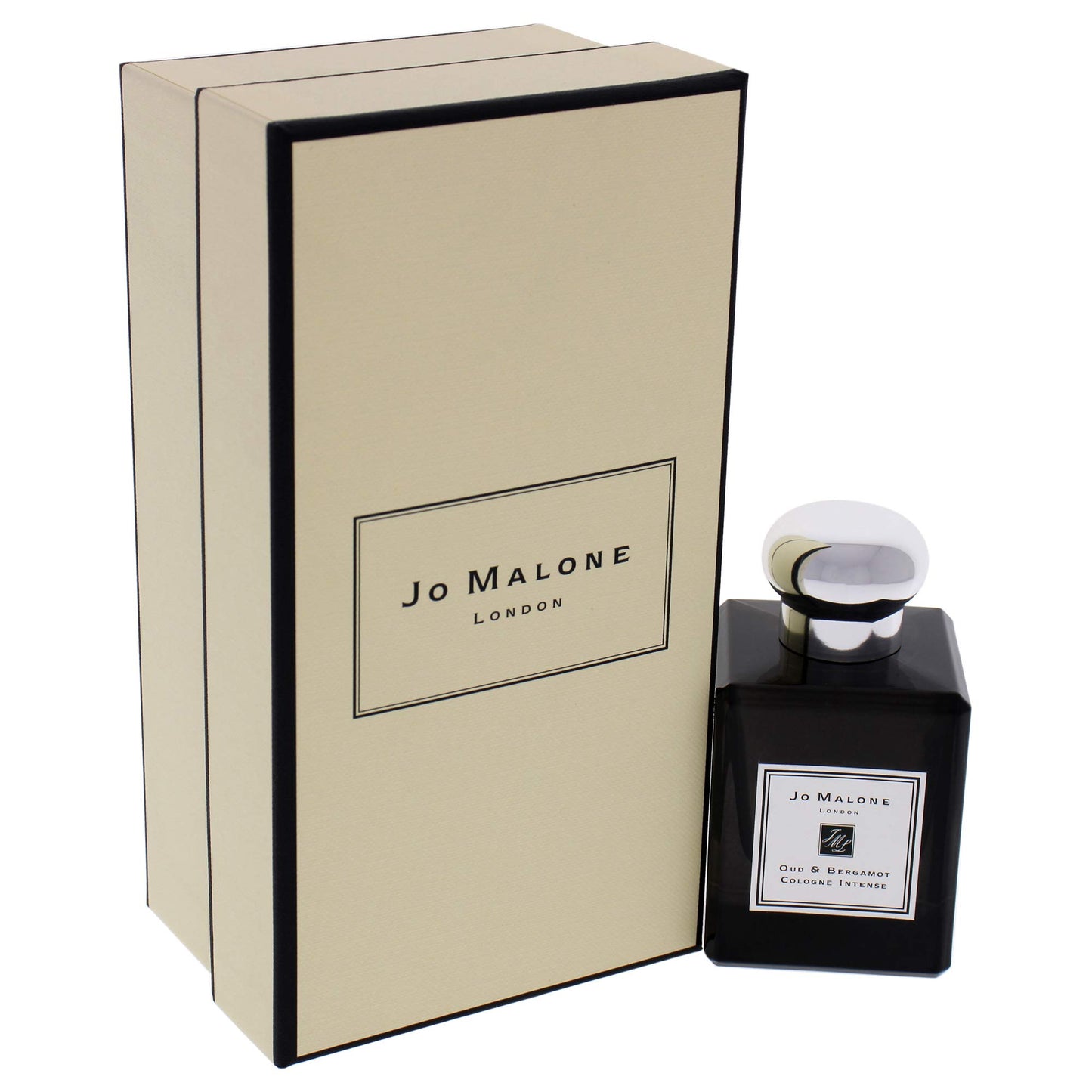 Jo Malone Oud & Bergamot Cologne Intense for Women Eau De Cologne Spray 1.7 Ounces, Black