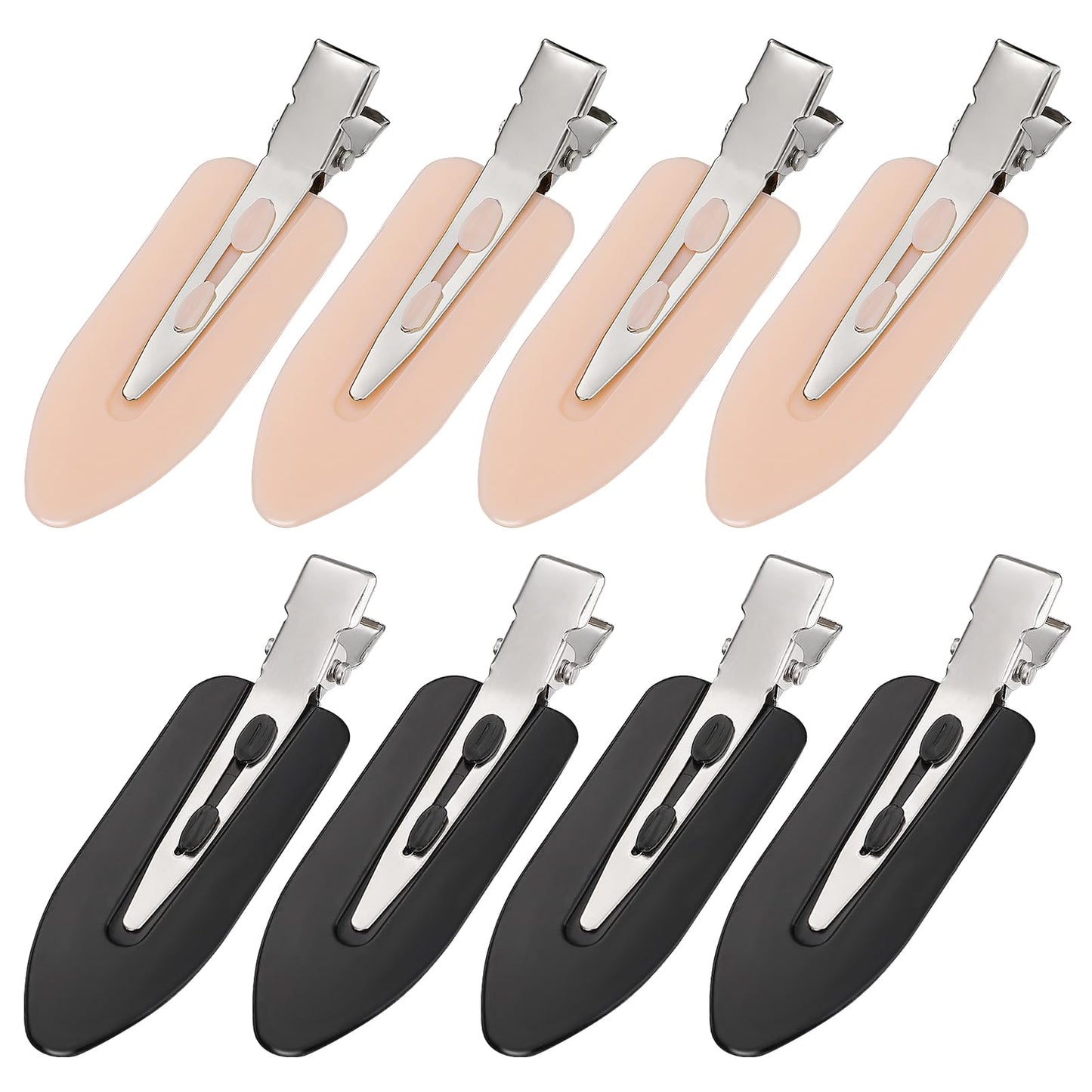 8Pcs Creaseless Hair Clips for Women Styling, 4 Black, 4 Pink Beauty and Personal Care MADHOLLY Default Title