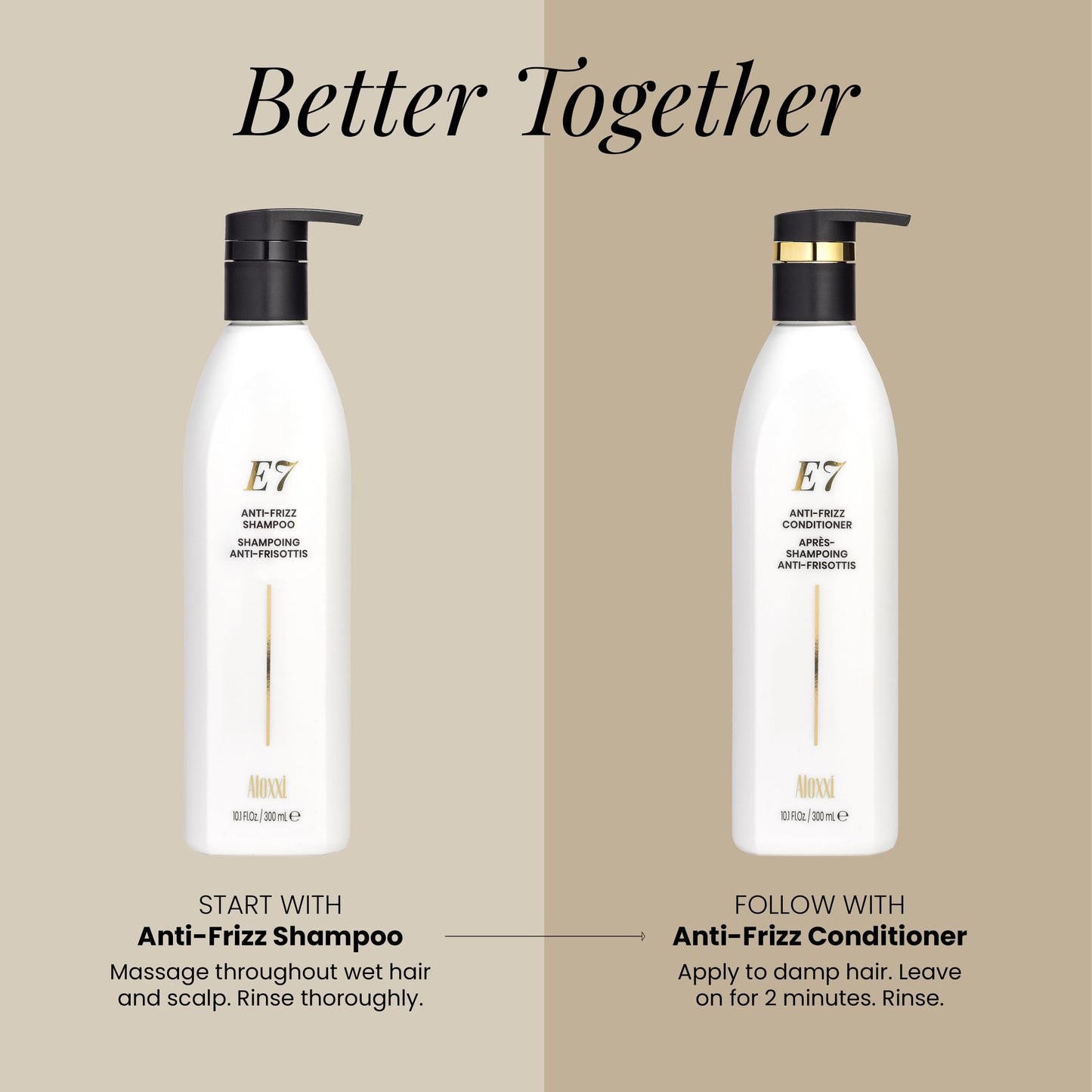 ALOXXI E7 Anti-Frizz Shampoo for Color-Treated Dry Damaged Hair Moisturizing & Strengthening with Cleansing Oils & Antioxidants, 33.8 Fl Oz