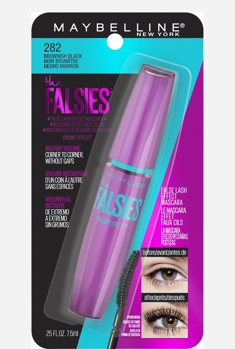 Maybelline New York The Falsies Volume' Express Washable Mascara, Brownish Black, 0.25 Fluid Ounce