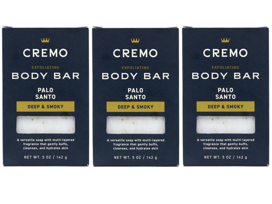 Cremo Exfoliating Body Bars Palo Santo (Reserve Collection) - A Combination of Lava Rock and Oat Kernel Gently Polishes While Shea Butter Leaves Your Beauty & Personal Care Cremo