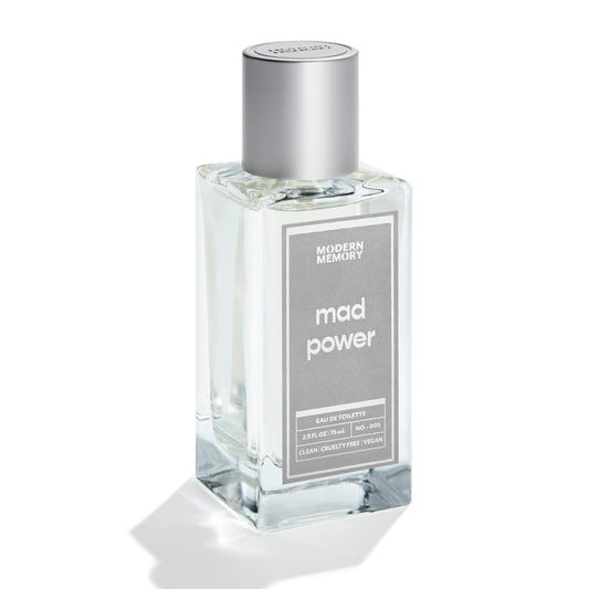 Modern Memory Mad Power Eau de Toilette for Men, 2.5 fl oz - Notes of Lemon, Black Pepper & Patchouli Beauty & Personal Care Modern Memory