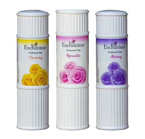 Enchanteur Perfumed Body Talcum Powder Charming, Romantic & Alluring Scent (Pack of 3 X 100 g.) by Enchanteur