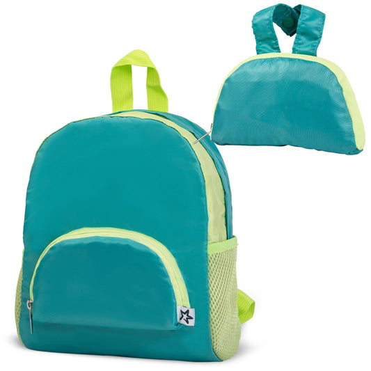Tiny Twinkle Toddler Mini Backpack | Lightweight, Waterproof, Folds Up | Great for Travel, Daycare, Beach or Swim | Ages 2-4