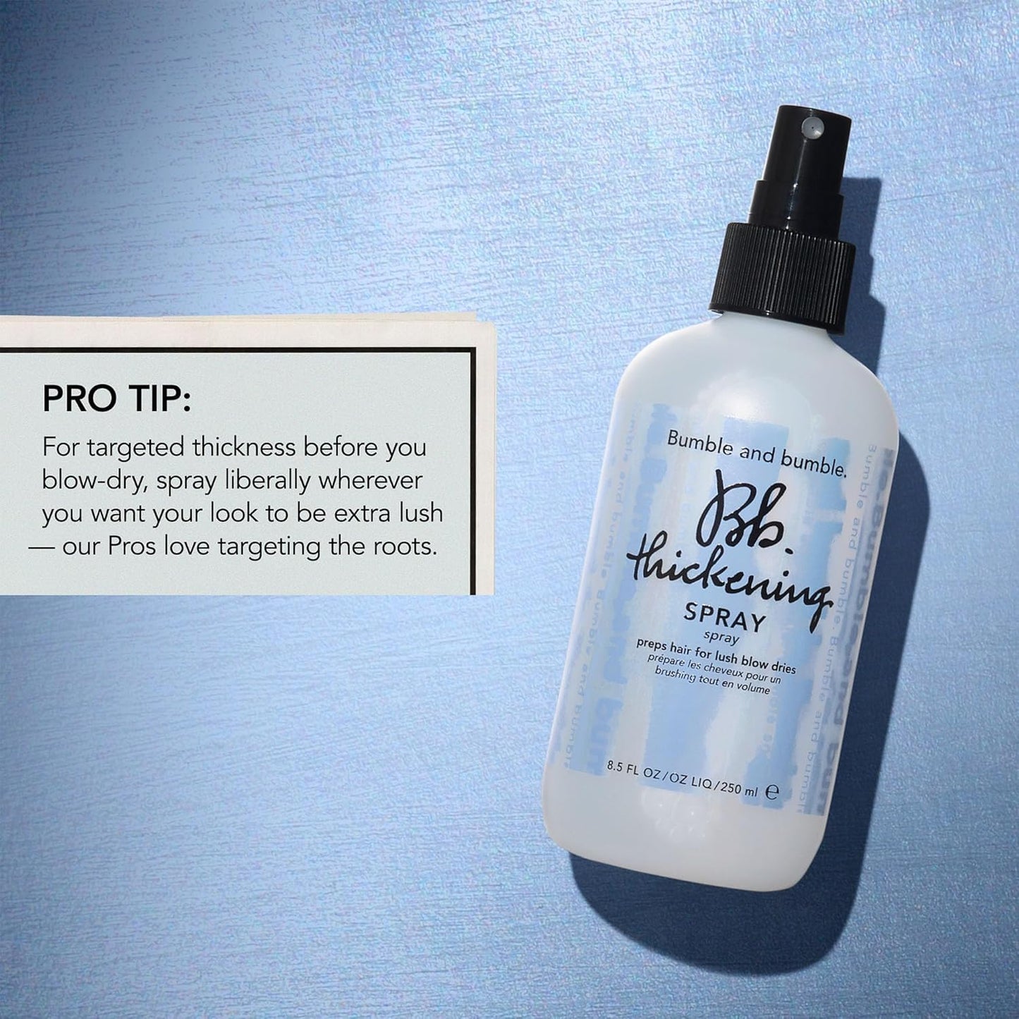 Bumble and bumble. Thickening Blow-Dry Prep Spray | For Lush Blow Dries | Straight to Wavy, 8.5 Fl Oz