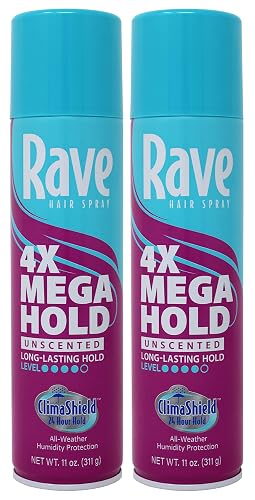 Rave Hs 4x Mega Unscnted Size 11z (PACK OF 2)