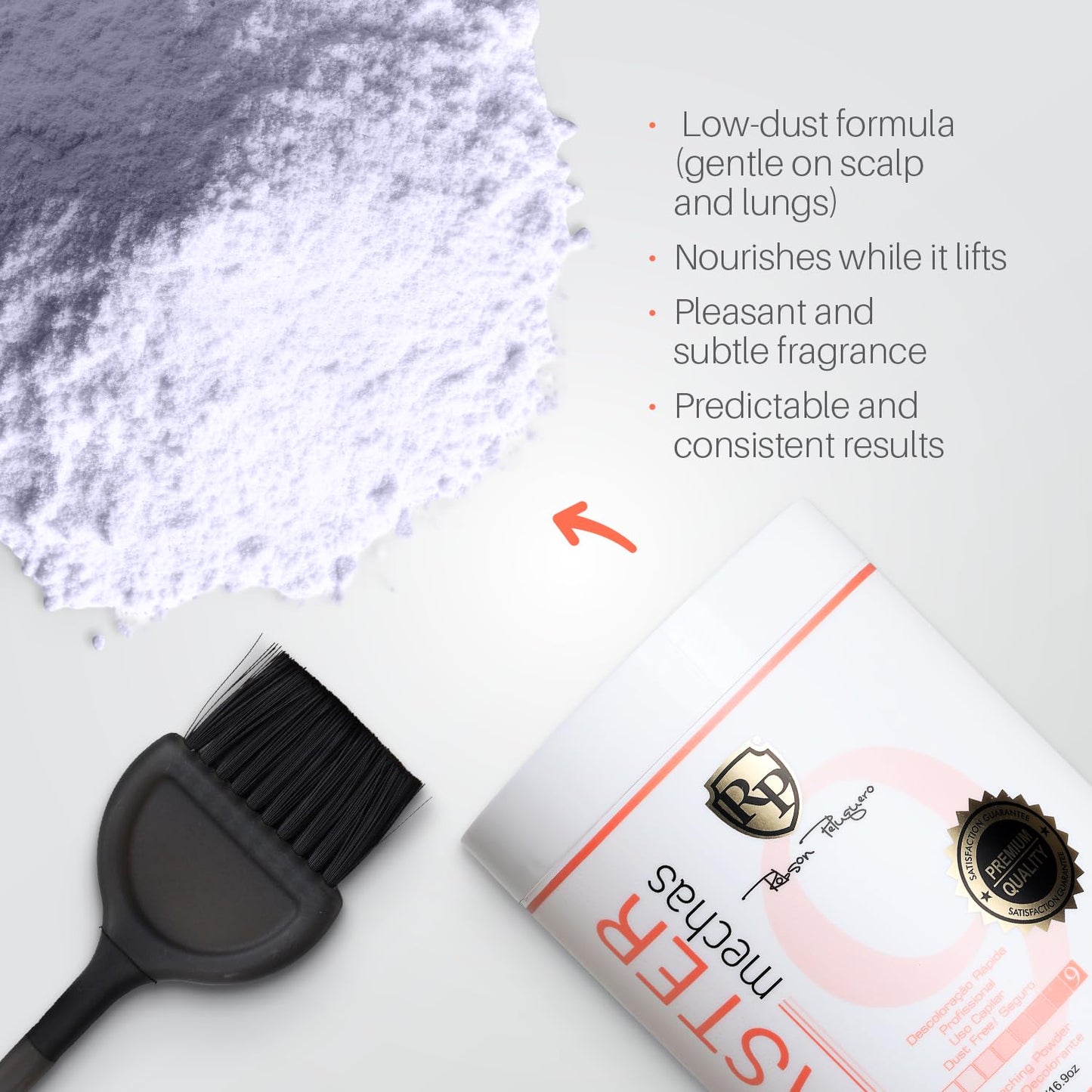 Robson Peluquero Master Mechas Dust-Free Hair Bleach Powder 500g | Fast, Clean & Controlled Lift | Bleach for Hair, Keratin & Amino Acid Fiber