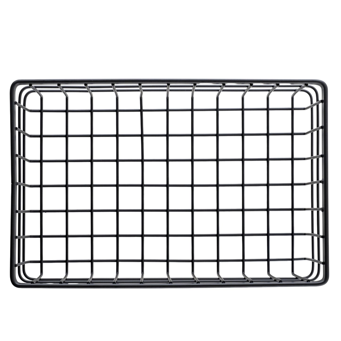 G.E.T. WB-964-MG Rectangular Metal Storage Wire Basket for Pantry, Produce and More, 9" x 6" x 4"