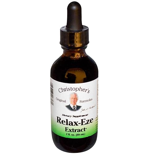 Christopher's Original Formulas Relax-Eze Extract | 2 fl oz | Herbal Liquid Formula for Relaxation Support | No Fillers or Chemicals | USA Made