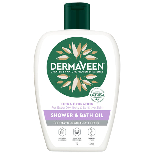 DermaVeen Shower & Bath Oil 1 Litre Beauty and Personal Care Dermaveen