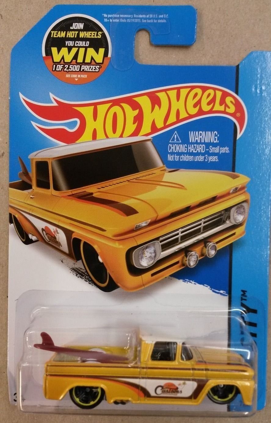 Hot Wheels 2015 HW City Custom '62 Chevy 72/250, Light Orange