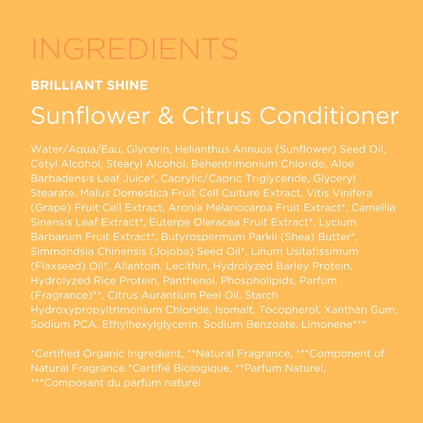 Andalou Naturals Sunflower and Citrus Brilliant Shine Conditioner, 11.5 Ounce
