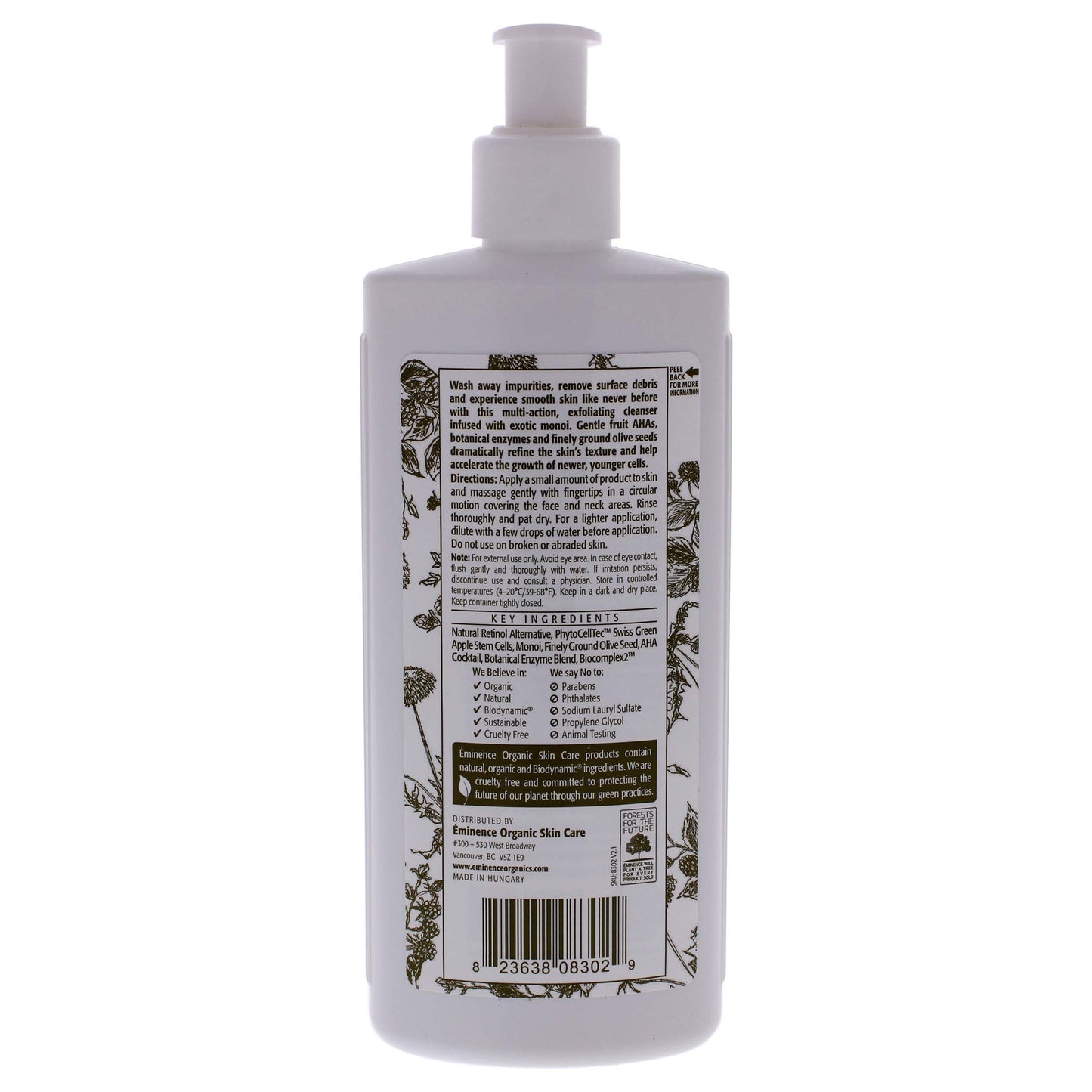 Eminence Monoi Age Corrective Exfoliating Cleanser for Unisex - 8.4 oz Cleanser