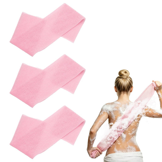 uxcell 3 Pcs Back Scrubber, Nylon Bath Sponge Extended, 31 Inch African Exfoliating Long Net Body Scrubber Shower Loofah for Women Men Use Body Bath Beauty and Personal Care uxcell