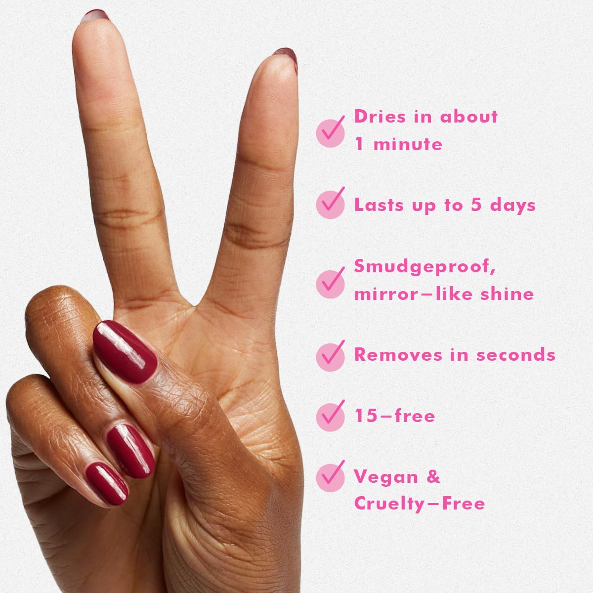 Olive & June Quick Dry Nail Polish | Instant Fast-Drying Smudgeproof | 15-free Vegan Cruelty-Free | Lasts up to 5 Days | Salon-Quality Manicure Beauty & Personal Care Olive & June