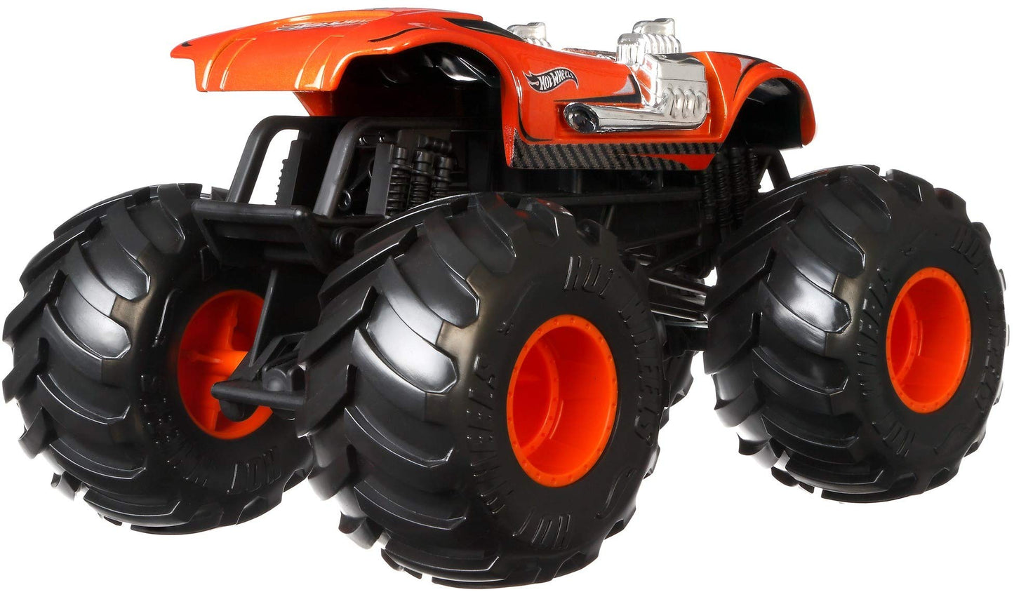 Hot Wheels Monster Trucks Twin Mill die-cast 1:24 Scale Vehicle with Giant Wheels for Kids Age 3 to 8 Years Old Great Gift Toy Trucks Large Scales