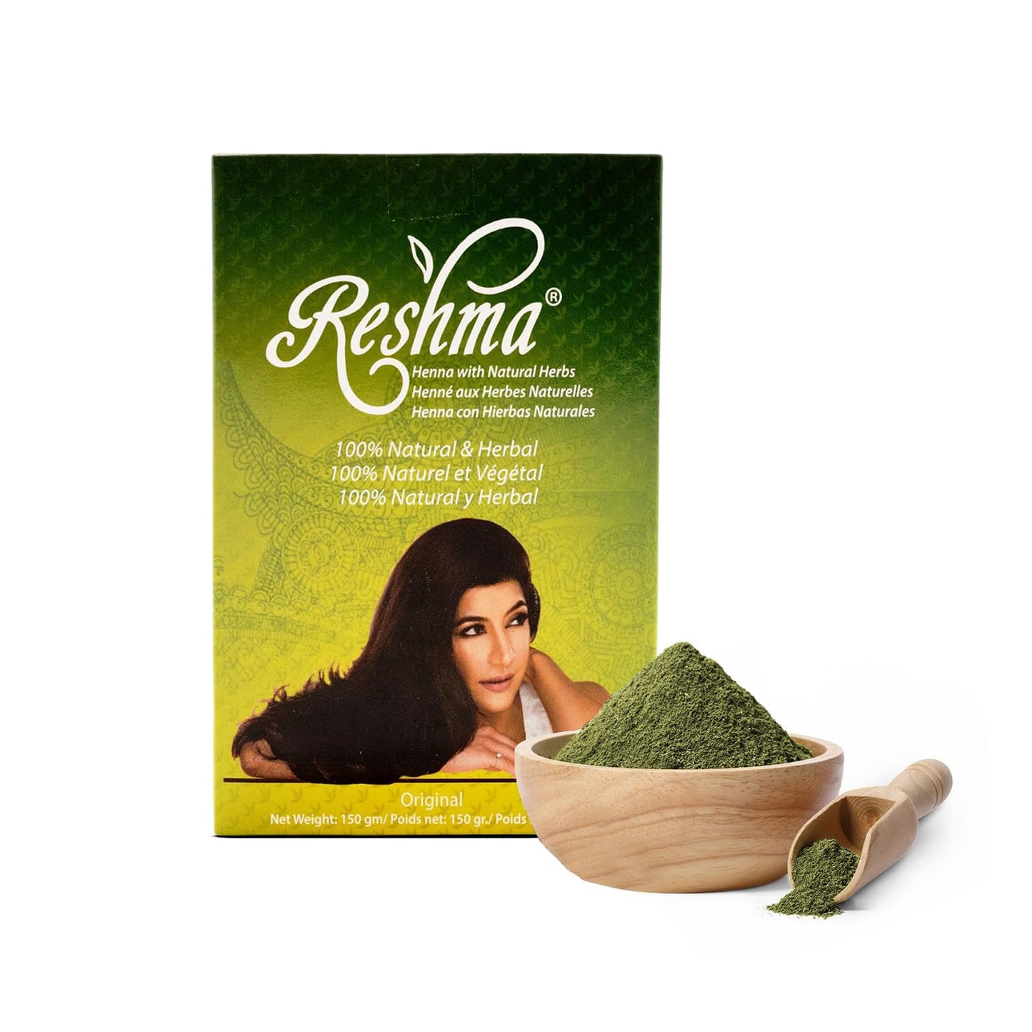 Reshma Beauty 100% Pure Henna Powder (Lawsonia Inermis) - Single-Ingredient Natural Hair Color for Gray Blending, Shine & Strength - Ayurvedic Henna