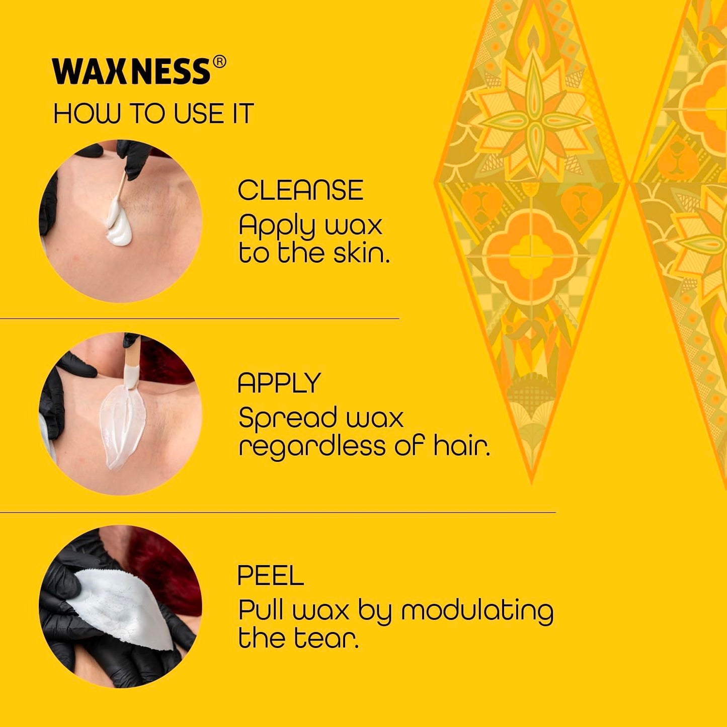 Waxness Russian Pearl Hard Wax Beads 1 lb (453 g) - Rosin-Free Stripless Hard Wax with Creamy Texture and Skin Visibility, Professional Use - Made in Beauty and Personal Care Wax Necessities